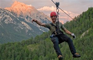Zipline in St. Vigil in Enneberg